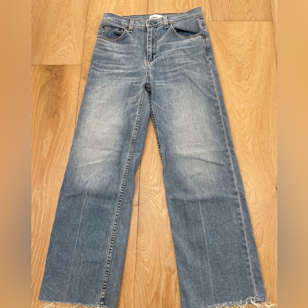 ASKK NY Light Blue Crop Wide Jeans size 26